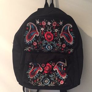 Embroidered backpack